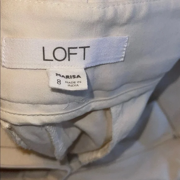 COPY - LOFT straight leg floral embroidered khakis. - Picture 3 of 3